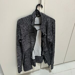 Align Black and White Zip-Up Jacket
